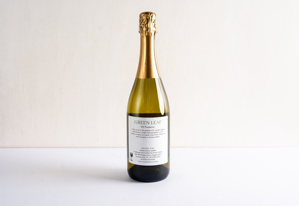 Greenleaf White Wine NV Prosecco, back facing